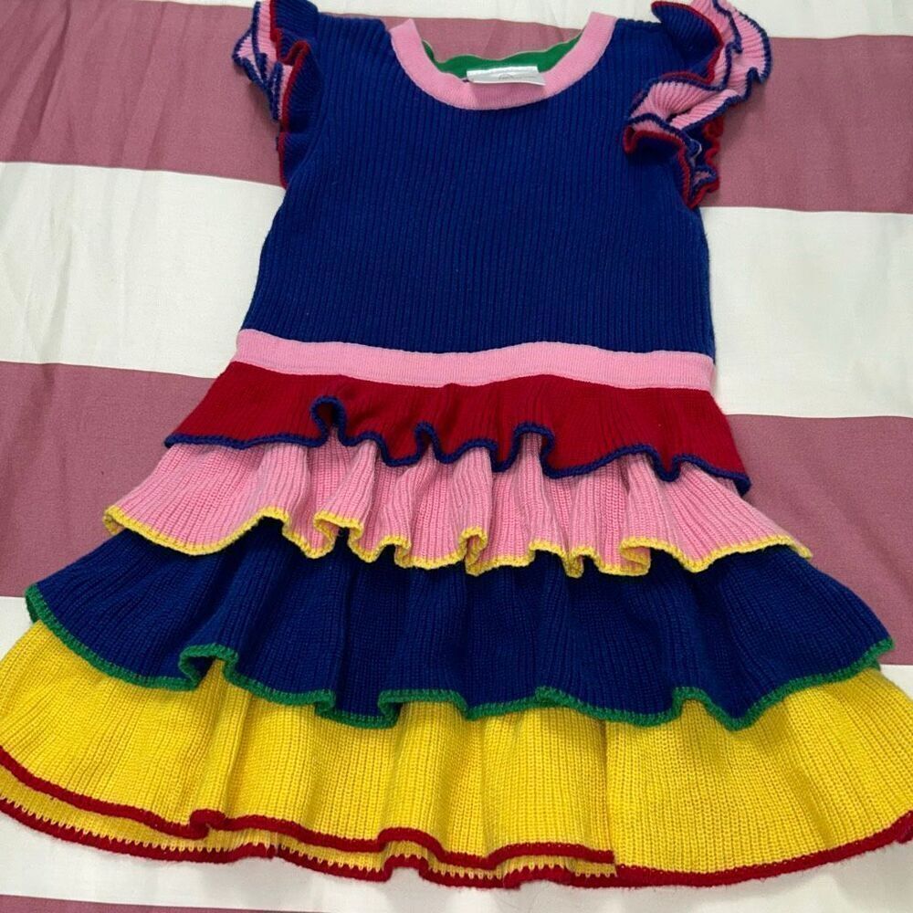 Hanna andersson festive knit dress sz 90 /3
